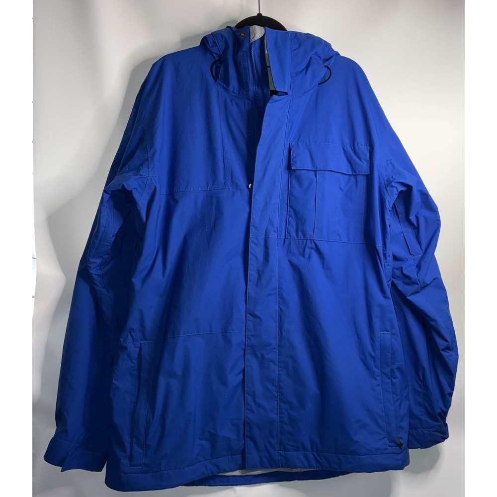 Bonfire Snowboarding Co Ski Jacket Blue Men's Large Evolution Ventilated Hooded